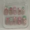 cute French tip nails(medium)