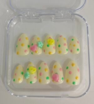 pastel dots nails